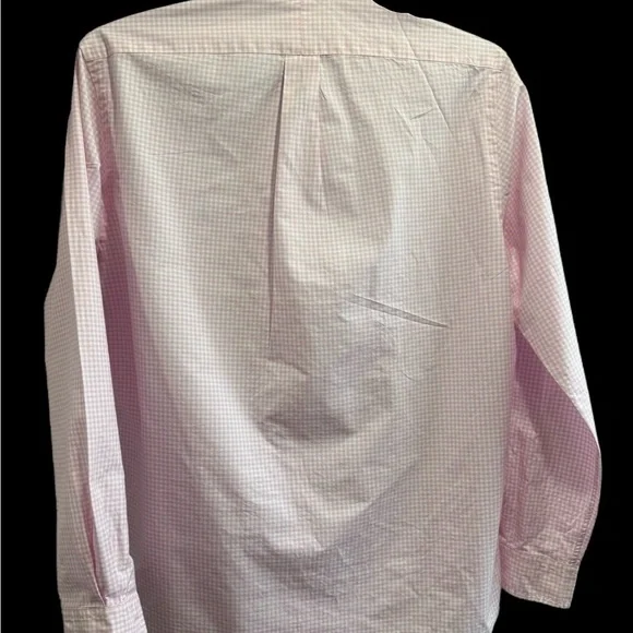 Ralph Lauren Men's Pink Gingham Button Down Shirt - Picture 3 of 6